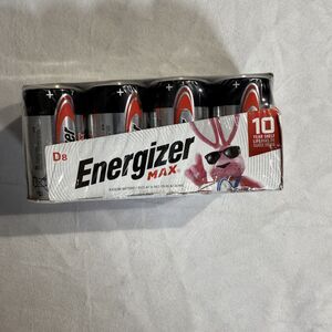 Energizer MAX D Alkaline Batteries‎ Pack of 8 NEW